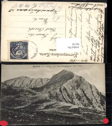 94170,Riffel und Kreuzkogelgrat Admont