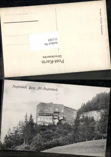 111593,Teufenbach Burg Alt Teufenbach Murau