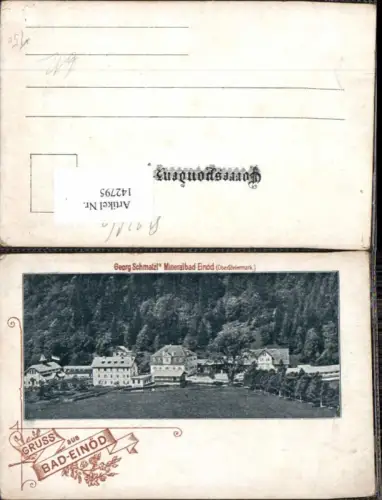142795,Gruss aus Bad Einöd bei Neumarkt Steiermark Georg Schmalzls Gasthaus