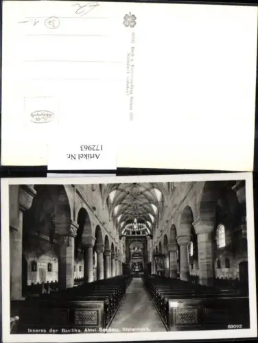172963,Seckau Abtei Inneres d. Basilika