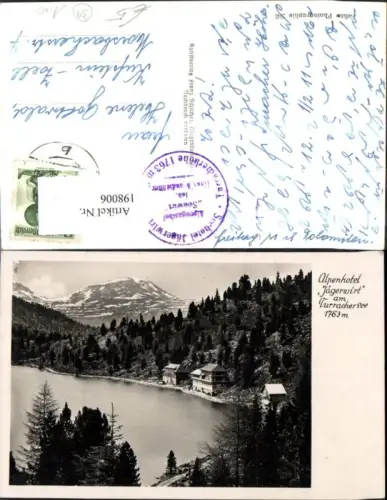 198006,Alpenhotel Jägerwirt a. Turrachersee Foto Ak