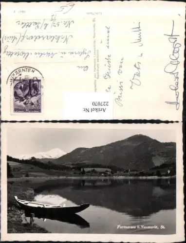 227070,Furtnersee See b. Neumarkt i. d. Steiermark Partie Ruderboot