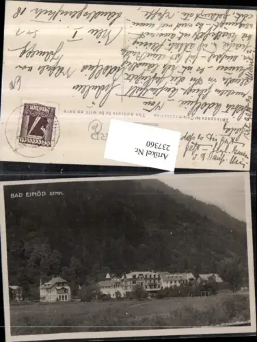 237360,Bad Einöd b. Dürnstein in d. Steiermark