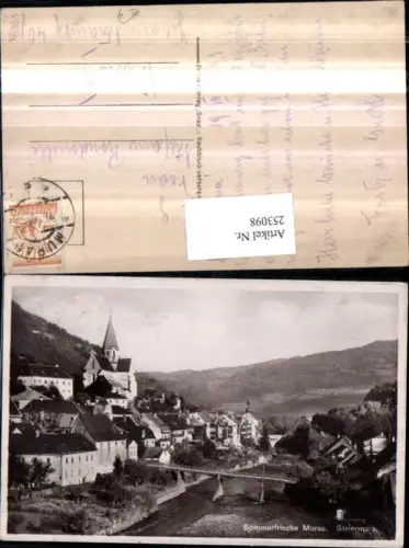 253098,Murau Teilansicht Brücke Kirche
