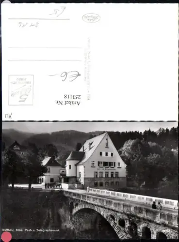 253118,Murau Post- u. Telegraphenamt Brücke Kutsche