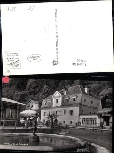 253120,Wildbad Einöd Hotel Restaurant Kurhaus Springbrunnen b. Dürnstein in d. Steiermark
