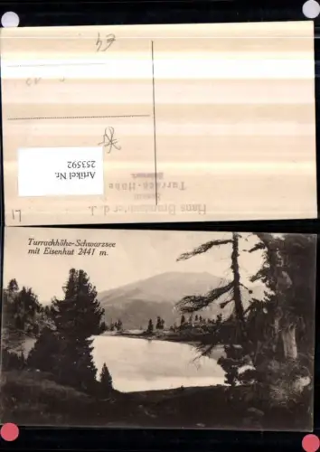 253592,Turracherhöhe Schwarzsee m. Eisenhut Partie b. Predlitz-Turrach