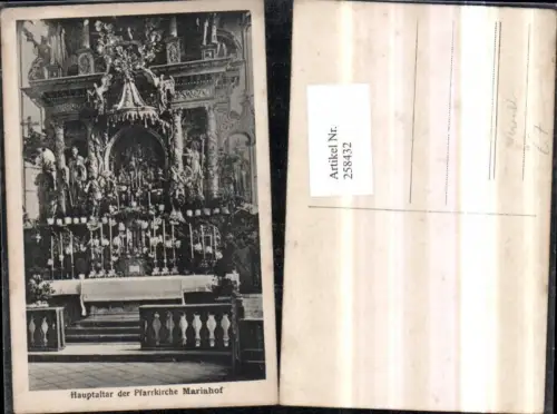 258432,Hauptaltar in d. Pfarrkirche Kirche Mariahof b. Neumarkt
