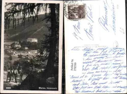 258599,Murau Teilansicht m. Schloss