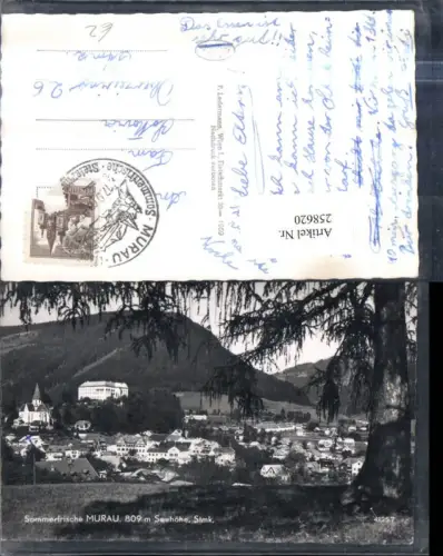 258620,Murau Totale Kirche u. Schloss