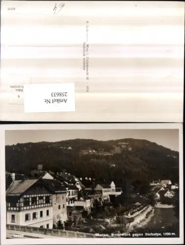 258633,Murau Teilansicht geg. Stolzalpe