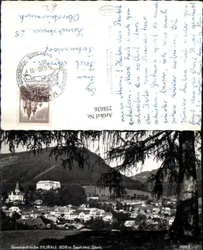 258636,Murau Totale m. Kirche u. Schloss