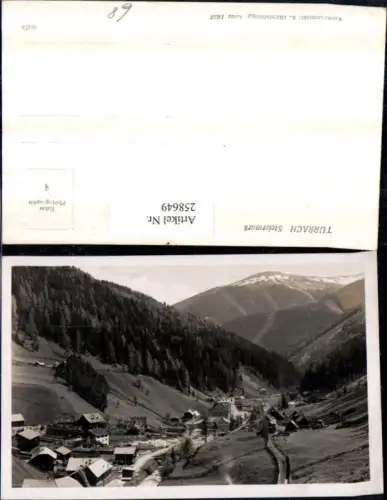 258649,Turrach Teilansicht Bergkulisse