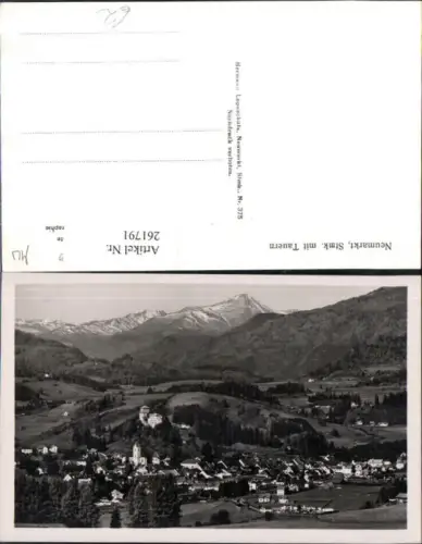 261791,Neumarkt in Steiermark Totale m. Tauern Bergkulisse