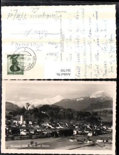 261793,Neumarkt Totale m. Burg Tauern Bergkulisse