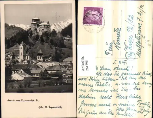 261796,Neumarkt i. Steiermark Teilansicht Kirche Burg