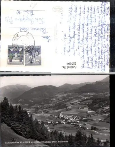 287694,St. Peter am Kammersberg Totale Bergkulisse