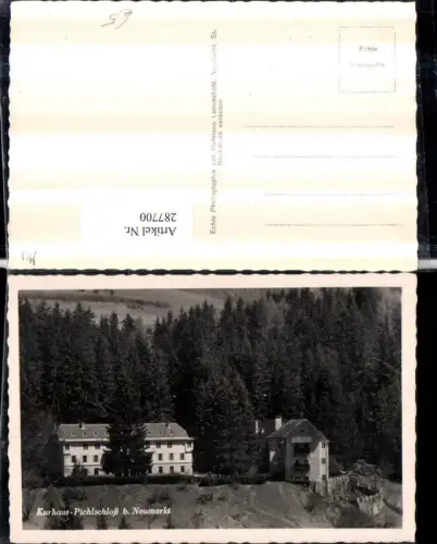 287700,Kurhaus Pichlschloss b. Neumarkt in d. Steiermark