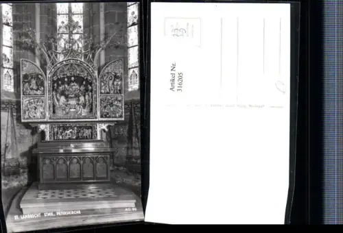 316205,St. Lambrecht Peterskirche Innenansicht Flügelaltar