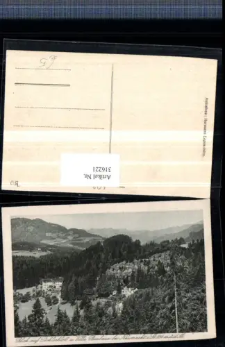 316221,Blick auf Pichlschloss u. Villa Barbara b. Neumarkt in Steiermark Bergkulisse
