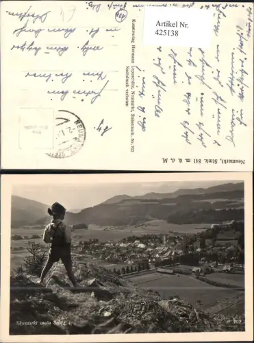 425138,Foto Ak Neumarkt mein Stolz Bub Junge i. Tracht Ausblick
