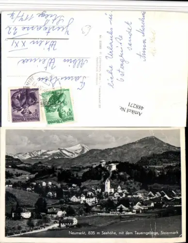 488271,Neumarkt in d. Steiermark Totale m. Tauern Bergkulisse