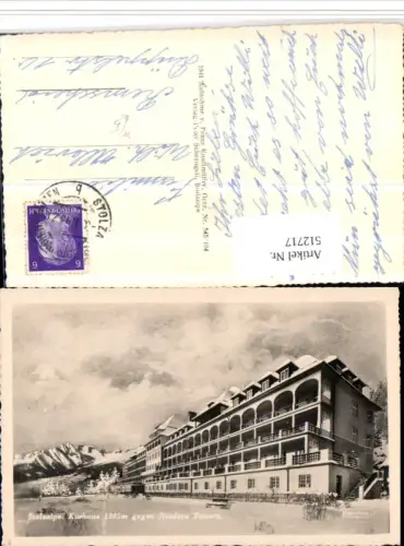 512717,Stolzalpe b. Murau Kurhaus geg. Niedere Tauern Bergkulisse