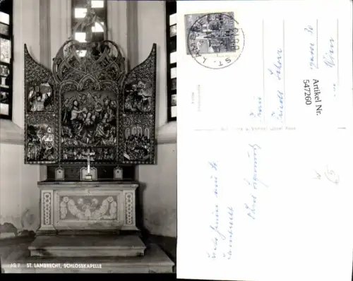 547260,St. Lambrecht Schlosskapelle Altar