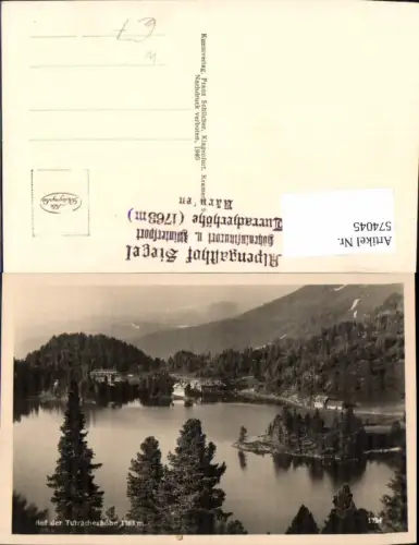 574045,Foto Ak Auf der Turracher Höhe Blick Seehotel Jägerwirt Stadl-Predlitz