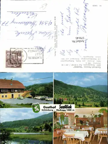 579145,Mehrbild Ak Niederwölz Gasthof Pension Seeblick Gaststube VW Käfer