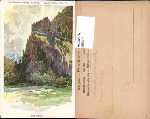 580207,F. Kopallik Burg Katsch Frojach Teufenbach Murau Philipp e Kramer XXXVII/8