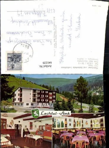 641229,Mehrbild Ak Niederwölz Alpenhotel Schischule Lachtalhaus