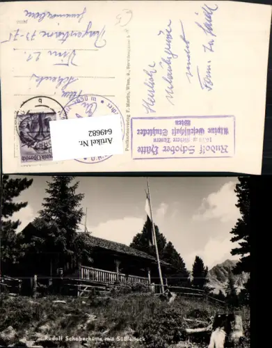 649682,Foto Ak Rudolf Schoberhütte m. Süßleiteck Krakaudorf Krakau