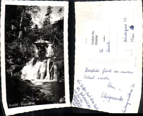 656696,Foto Ak Wasserfall Graggerschlucht Mühldorf Rain Neumarkt in der Steiermark