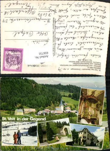 656731,Mehrbild Ak Mühlen St Veit in der Gegend b. Neumarkt Zirbitzkogel Wintersport