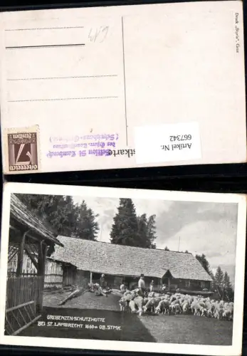 667342,Grebenzen-Schutzhütte Grebenzenhaus Sankt Lambrecht Schafe Schäfer