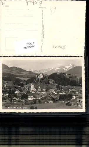 673592,Foto Ak Neumarkt in der Steiermark Ansicht m. Schloss Forchtenstein