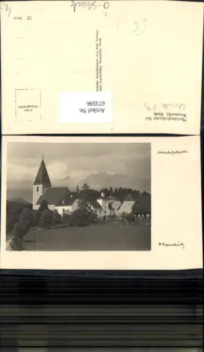 673596,Foto Ak Mariahoferkirche b. Neumarkt in der Steiermark Kirche Mariahof