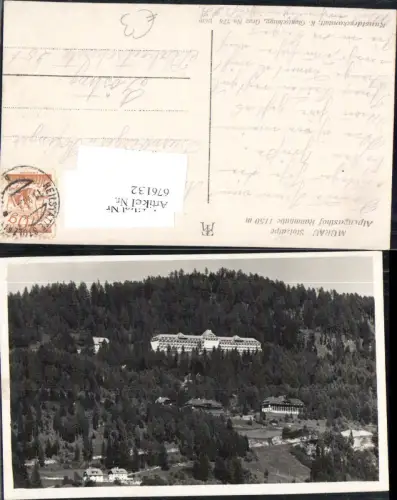 676132,Murau Gasthaus Stolzalpe Rahmhube 1930
