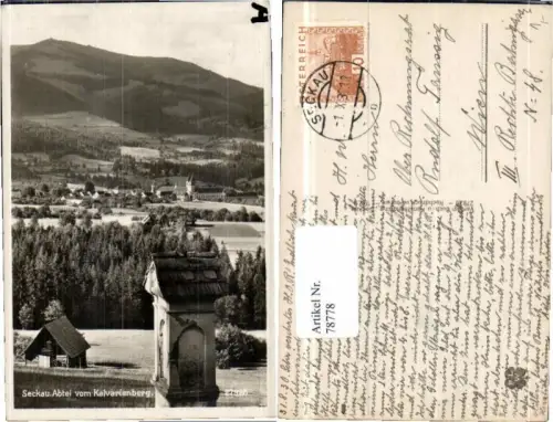 78778,Seckau bei Knittelfeld Kalvarienberg 1929