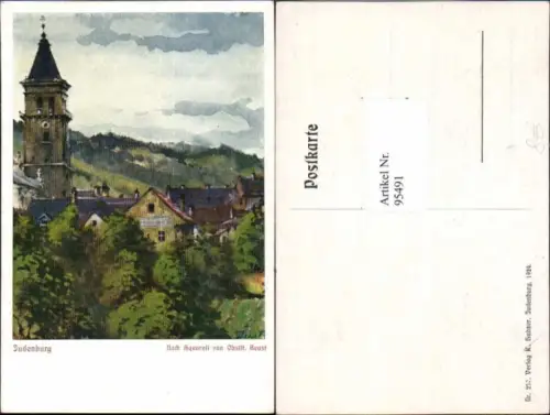 95491,Judenburg Künstlerkarte Obstlt. Beust signiert