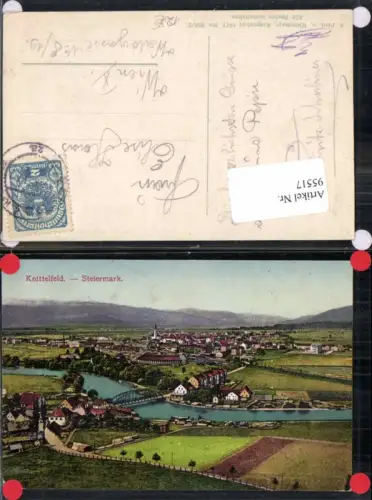 95517,Knittelfeld Tolle Ansicht des Ortes 1917