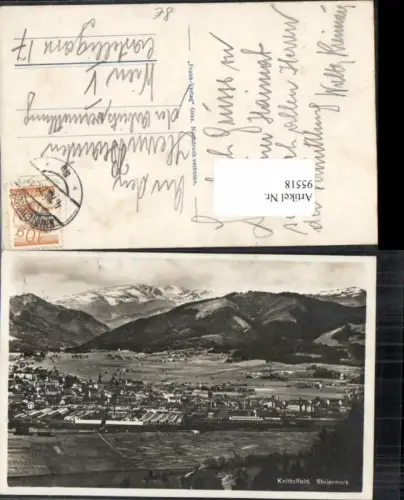 95518,Knittelfeld Totale m. Fabrik 1928