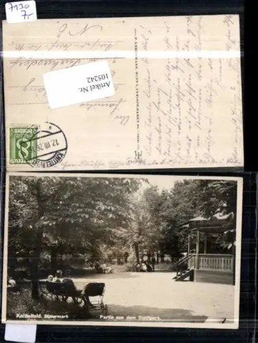 105242,Knittelfeld Stadtpark Partie 1926
