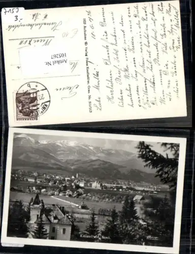 105267,Knittelfeld Ortsrand m. Schloss 1935