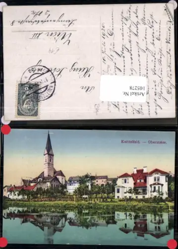 105278,Knittelfeld Partie am Ortsrand m. Häuser 1920