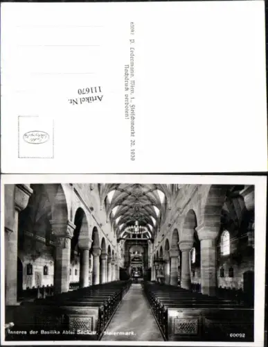111670,Seckau bei Knittelfeld Kirche Innen