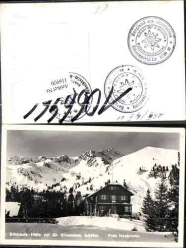 116920,Edelraute Hütte Bösenstein pub Hochreiter Judenburg