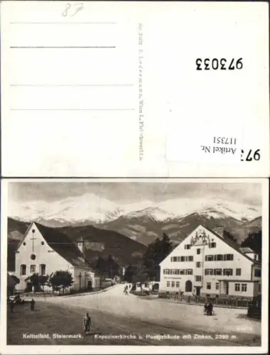 117351,Knittelfeld Postgebäude Post Kirche