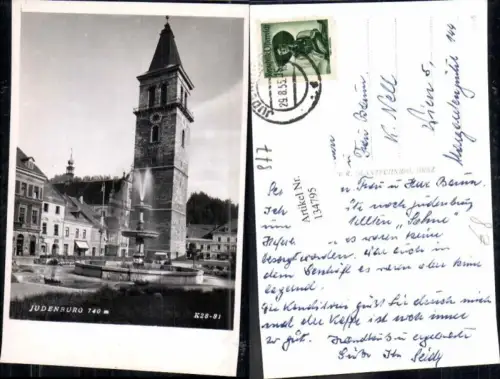 134795,Judenburg Brunnen Markt Rathaus